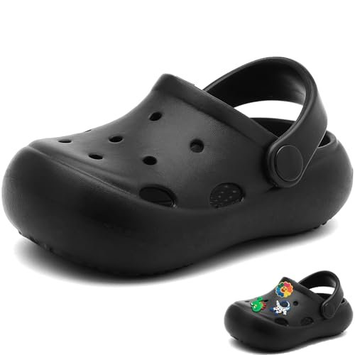 Toddler Classic Clogs Skin-Friendly Comfy Lightweight 丨Boys Girls Slip On Water Shoes