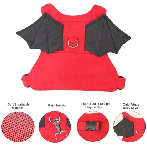 Toddler Harness + Anti Lost Wrist Link - Baby Leash Wristband with lock, Child Safety Harness for Girls/Boys, Kid Leash Traction Rope Walking Assistant, Cute Holiday Travel Christmas Gift, Red