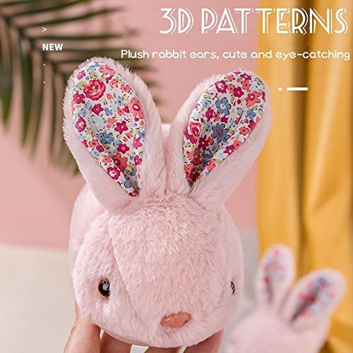 Toddler Rabbit Winter Slippers - Soft Plush Indoor Bunny Slippers for Girls & Boys