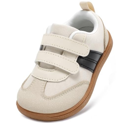Toddler Wide Toe Box Shoes:Boys Barefoot Shoes Kids Walking Shoes Boy Sneakers Non-Slip Zero Drop Shoes,Toddler First Walking Shoes Comfort Tennis Outdoor Activities