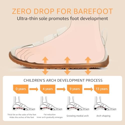 Toddler Wide Toe Box Shoes:Boys Barefoot Shoes Kids Walking Shoes Boy Sneakers Non-Slip Zero Drop Shoes,Toddler First Walking Shoes Comfort Tennis Outdoor Activities