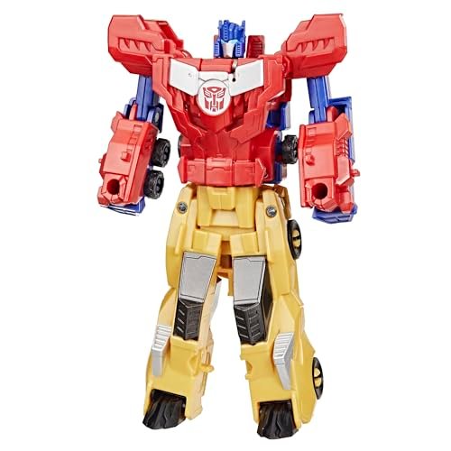 Transformers Crash & Combine Heroes, 3.75-Inch Converting Bumblebee and Optimus Prime Action Figures, Robot Toys for Kids 6 and Up (Amazon Exclusive)