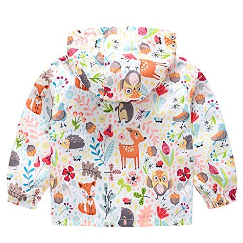 TUIJI Toddler Jacket Hooded Trench Lightweight Windbreaker