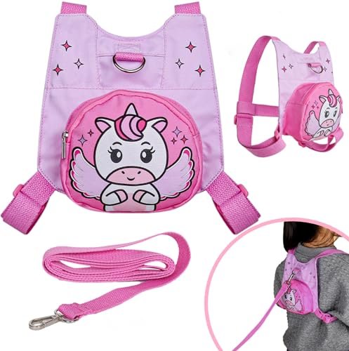 Unicorn Toddler Harness with Leash β Walking Leash for Toddlers | Cute & Secure Safety Harness for Walking Outdoors (Pink)