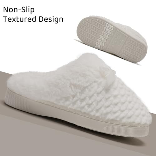 WateLves Girls Slippers Kids Slip On Winter House Shoes Anti-Slip Soft Coral Fleece Slipper for Indoor & Outdoor