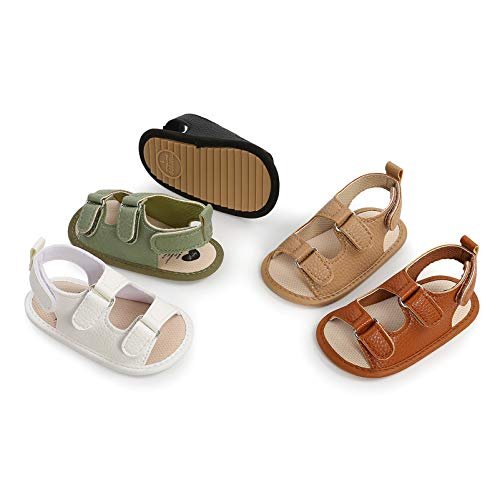 WILLFUN Baby Boys Girls Summer Sandals Closed-Toe Infant Soft Rubber Sole Outdoor Shoes for Toddler First Walkers