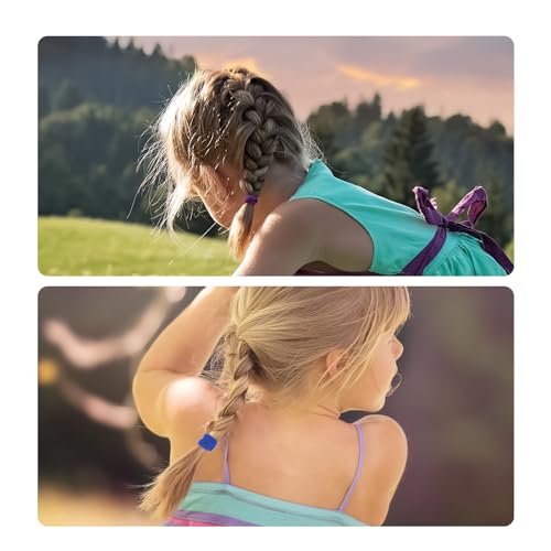 120 Pcs Baby Hair Ties, Cotton Toddler Hair Ties for Girls and Kids, Small Seamless Hair Bands Elastic Ponytail Holders(Black)