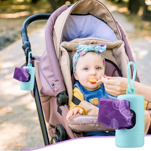 15 Refill Rolls/225 Disposable Diaper Bags with Dispenser Scented Waste Baby Poop Bags Convenient and Quick Diaper Disposal