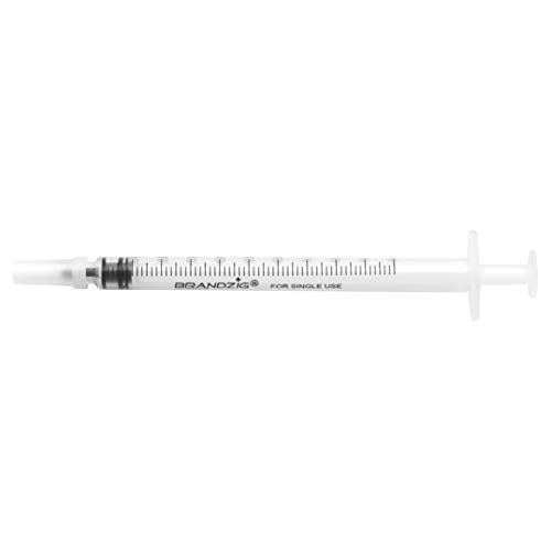 1ml Syringe with Cap (100 Pack) | Oral Dispenser Without Needle, Luer Slip Tip, | Individually Wrapped Medicine Dropper for Infants & Pets