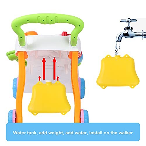 2 in 1 Sit to Stand Baby Walker with Music and Light, Push Toys for Toddlers 1-3 for Learning to Walk, Baby Walking Toys 6 to 12 Months for Infants Babies Toddlers Boys Girls