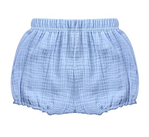 2 Pack Toddler Baby Girls Boys Summer Clothes Cotton Solid Bloomer Basic Shorts Bow Diaper Covers