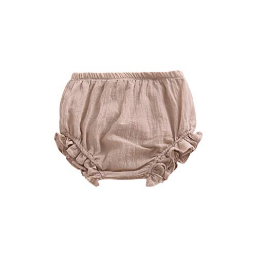 3PC Shorts Set Newborn Baby Girls Boys Pants Cotton Linen Blend Cute Floral Bloomers Triangle Shorts