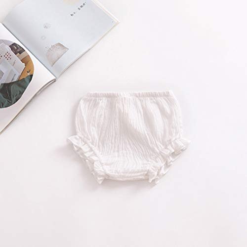 3PC Shorts Set Newborn Baby Girls Boys Pants Cotton Linen Blend Cute Floral Bloomers Triangle Shorts