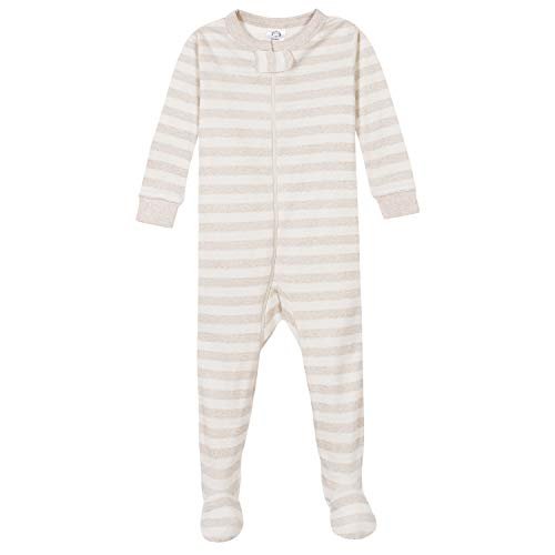 4-Pack Boys Safari Animals & Crab Snug Fit Footed Cotton Pajamas