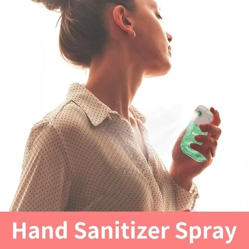 4 Pcs Hydrating Hand Sanitizer Spray, 4 Scents, 5.2 FL. OZ. Portable Sanitizer Spray for Travel Size, 500-Sprays Each Multi-Flavor (4(Pcs).)