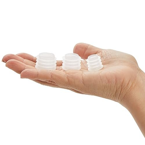 45 Pack Press In Medicine Bottle Adapter for Syringe, 3 Sized Medical Dosing Adaptor for Oral Dispensers, Liquid Medication