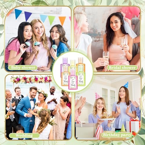 48 Pack Wedding Mini Hand Sanitizer Bulk Travel Size 1fl oz Bridal Shower Hand Sanitizer for Guests Thank You Gifts for Wedding Bridal Baby Shower Party Favors Supplies
