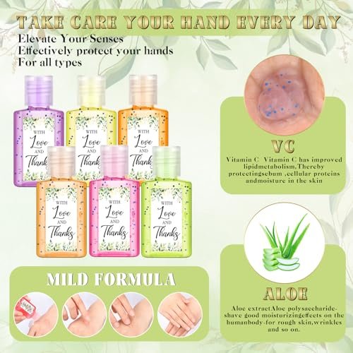 48 Pack Wedding Mini Hand Sanitizer Bulk Travel Size 1fl oz Bridal Shower Hand Sanitizer for Guests Thank You Gifts for Wedding Bridal Baby Shower Party Favors Supplies