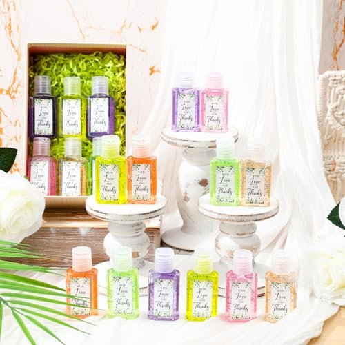 48 Pack Wedding Mini Hand Sanitizer Bulk Travel Size 1fl oz Bridal Shower Hand Sanitizer for Guests Thank You Gifts for Wedding Bridal Baby Shower Party Favors Supplies