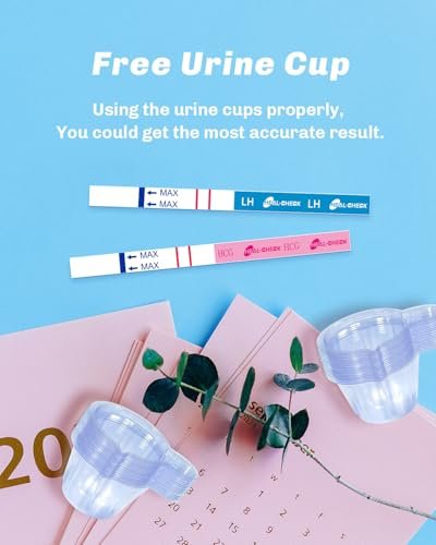 60 Ovulation and 20 Pregnancy Tests Strips with 80 Urine Cups, Fertility for Women TTC, Easy to Use at Home, Over 99% Accuracy, Individually Wrapped, FSA HSA Eligible
