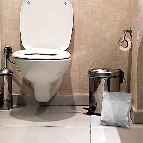 Adult Diaper Disposal Bags Pack of 200,Gray Adult Diapers Disposable Bags 9.84 x 13.78inches Opaque Incontinence Pad Disposal Bags for Adult Diapers,Incontinence Underwear (with 2pcs Storage Bag)