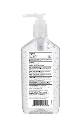 Amazon Basic Care - Original Hand Sanitizer 62%, 12 fl oz (Pack of 6)