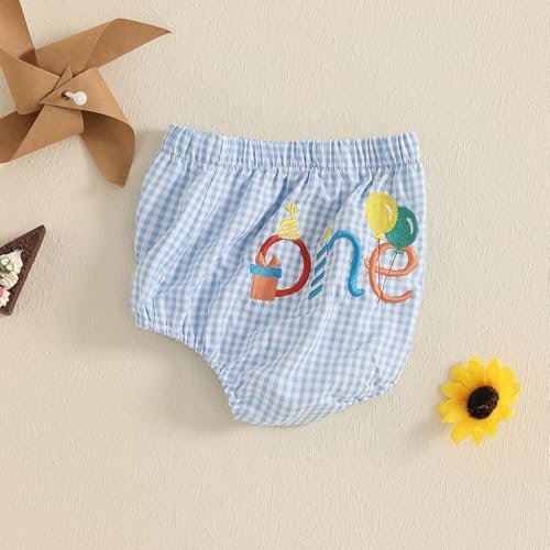 Baby Boy First Birthday Outfit One Year Old Golf Baseball Striped Bubble Shorts Diaper Cover Bloomers Clothes Summer