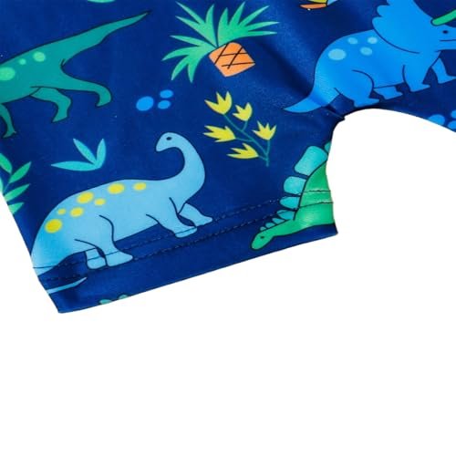 Baby Boy Swimsuit Infant One Piece Rash Guard Bathing Suit Short Sleeve Zipper Toddler Summer Beach Swimwear 0-3 Years
