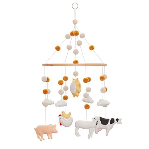 Baby Crib Mobile (Farm Animals) - Nursery Decoration and Baby Shower Gift for Boys & Girls