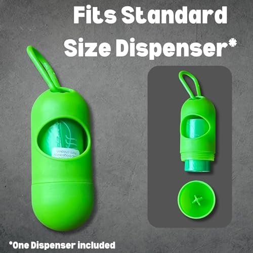 Baby Diaper Disposable Bags Biodegradable 11 Refill Rolls with Dispenser (198 Bags) Diaper Sacks Disposable Dog Poop Waste Bags Cat Litter Clump & Poop Bag Sanitary Pad Waste Bags (198 Bags)