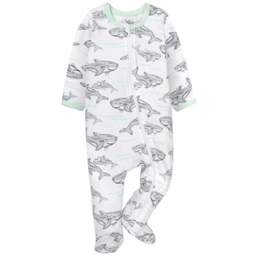 Baby Essentials Boys 4 Piece Patterned & Solid Pack Footies
