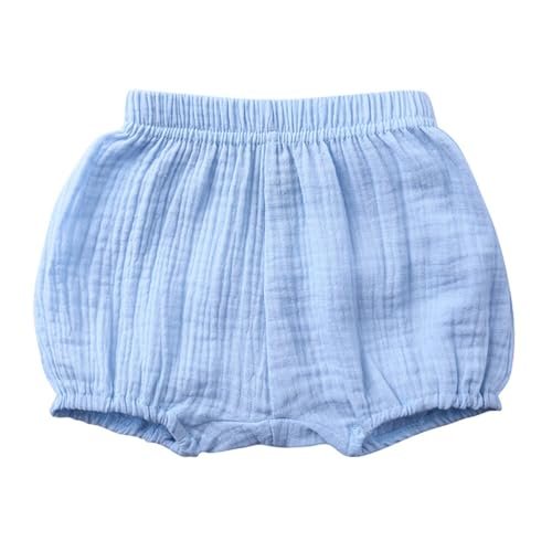 Baby Girls Boys Bloomers Newborn Toddler Kids Unisex Cotton Linen Shorts Solid Color Cute PP Pants