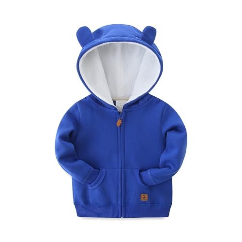 Baby Girls Boys Warm Adorable Hooded Zip Coat for Fall Spring Outerwear 3-24M Kids Jacket