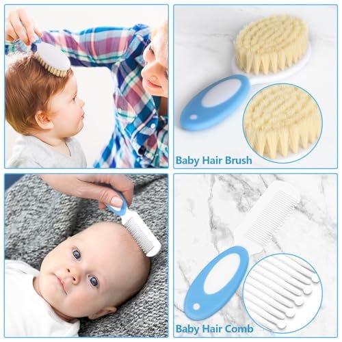 Baby Healthcare and Grooming Kit for Newborn Kids, 24PCS Upgraded Safety Baby Care Kit, Newborn Nursery Health Care Set, Baby Care Products