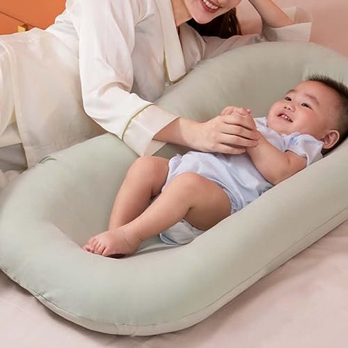 Baby Lounger Bionic Organic Lounger Soft Breathable Baby Nest for Newborn Infant Babies 0-18 Months (Pink, OneSize)