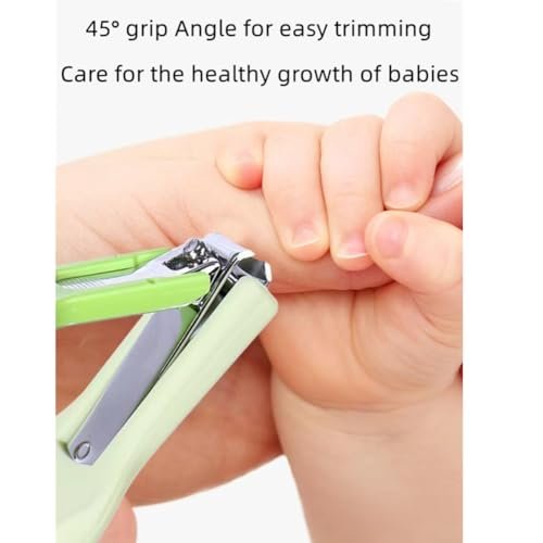 Baby Nail Kit，4-in-1 Baby Manicure Kit and Pedicure Set，Include ；Baby Nail Clippers,Baby Nail Scissors, Baby Nail File,Baby for Special use Tweezers,Newborn, Infant Toddler ，Children/Green