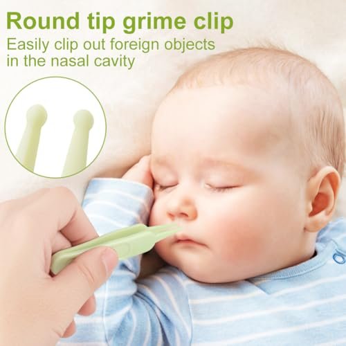 Baby Nail Kit，4-in-1 Baby Manicure Kit and Pedicure Set，Include ；Baby Nail Clippers,Baby Nail Scissors, Baby Nail File,Baby for Special use Tweezers,Newborn, Infant Toddler ，Children/Green