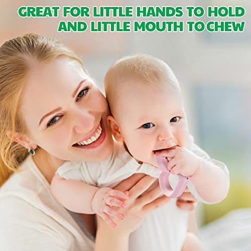 Baby Teether Silicone Teething Toys for Babies 6-12 Months 0-6 Months,Baby Chew Toys Teething Relief,Gifts for Babies,BPA-Free