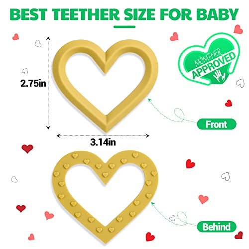 Baby Teether Silicone Teething Toys for Babies 6-12 Months 0-6 Months,Baby Chew Toys Teething Relief,Gifts for Babies,BPA-Free