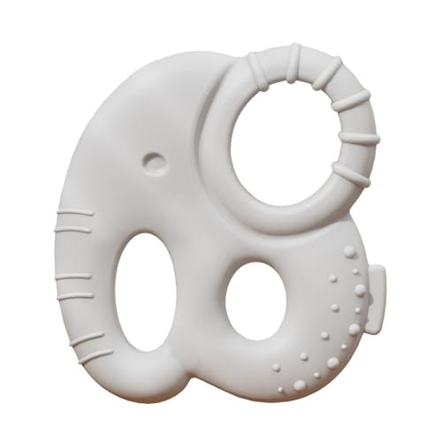 Baby Teething Toys for Babies 0-6 Months, Baby Teethers for Babies 3-6 6-12 Months Silicone Baby Chew Toys Gifts for Must Haves, BPA Free Elephant