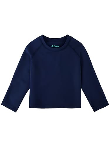 Baby Todder Rash Guard Shirts SPF Long Sleeve Swim Shirts Sun Protection Rashguard Swimwear for Baby Boys Girls