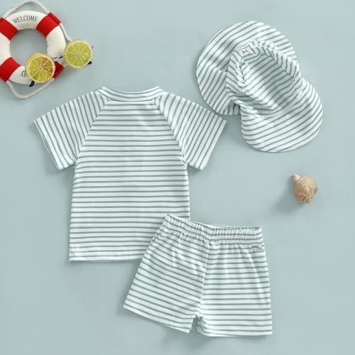 Baby Toddler Boys Swimsuit Infant Girl Swimsuits 6 12 18 24M 2T 3T 4T Bathing Suit Swimwear 3Pcs Set Rash Guard Hat