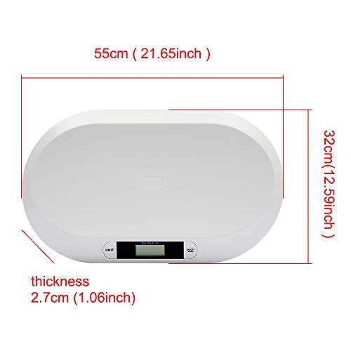 Baby Weight Scale, Multi-Function Electronic Digital Baby Scale with LCD Display 3 Weighing Mode 44 Pound Capacity for Infants, Toddlers & Babies