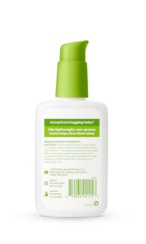 Babyganics Mosquito Repellent Lotion, Made with Plant and Essential Oils, Non-Greasy, 4oz
