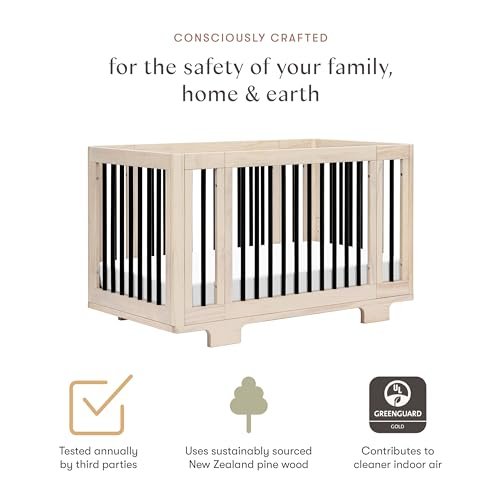 Babyletto Yuzu 8-in-1 Convertible All-Stages® Crib - Conversion Kits for Bassinet, Midi Baby Crib to Toddler Bed, Daybed, Standard Crib & Baby Bed - Portable & Adjustable - GREENGUARD Gold Certified