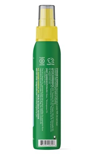 Badger Bug Spray, Family Friendly All Natural Mosquito Repellent w/Organic Essential Oils, Great Smelling Citronella Spray, Effective for 3 Hours, Deet-Free Vegan Plant Based Insect Repellent 4 fl oz
