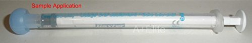 BAXA ExactaMed Oral Liquid Medication Syringe 1cc/1mL 10/PK Clear Medicine Dose Dispenser with Cap Exacta-Med Baxter Comar Latex Free
