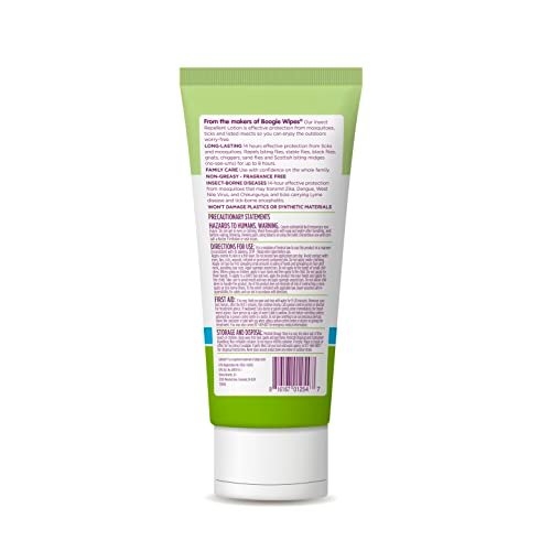 Boogie Insect Repellent Lotion, Keep Mosquitoes, Ticks and Flies Off, DEET Alternative Repellent, Up to 14-Hour Protection, Fragrance-Free, Odorless Lotion, 6 Ounce