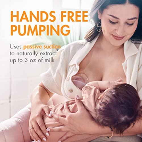Boon Trove Silicone Manual Breast Pump - Passive Milk Collector - Hands Free Breast Pump for Nursing - Breastfeeding Essentials - 1 Count