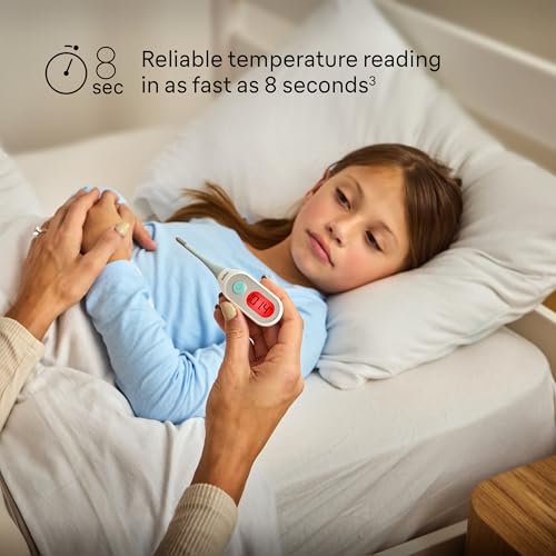 Braun Digital Thermometer, Clinically Accurate, Color Coded Fever Guidance for Baby, Toddlers, Kids & Adults, Oral, Rectal or Underarm use, No 1 Brand Recommended by Pediatricians, FSA & HSA Eligible
